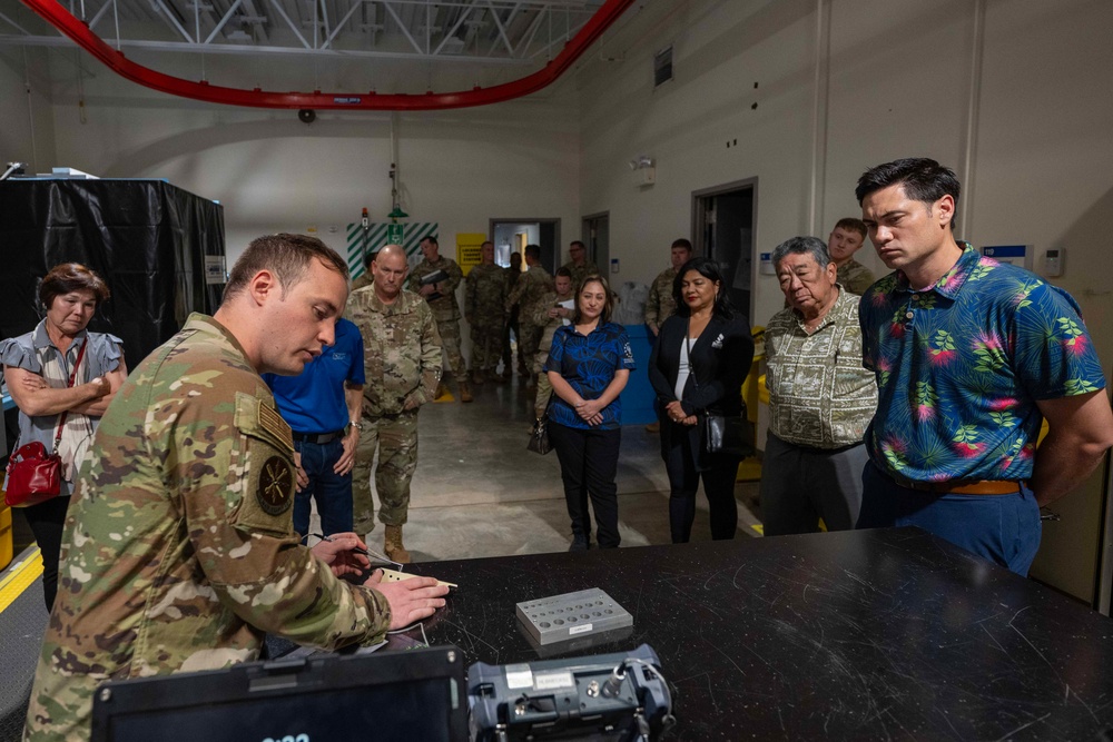 624th RSG Honorary Commander Tours 15th Maintenance Squadron