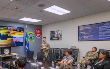 624th RSG Honorary Commander Tours 15th Maintenance Squadron