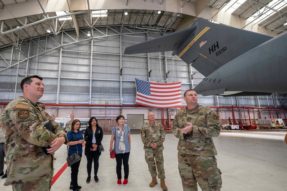 624th RSG Honorary Commander Tours 15th Maintenance Squadron