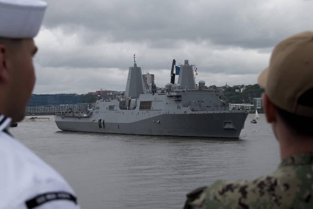 FWNY25; Parade of Ships ports for New York Fleet Week