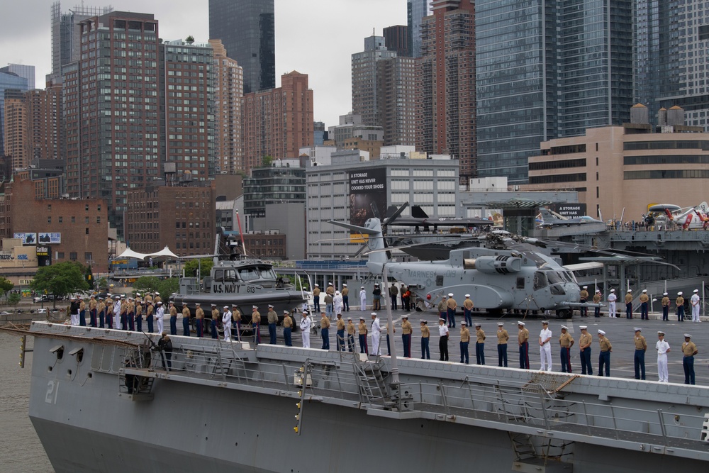 FWNY25; Parade of Ships ports for New York Fleet Week