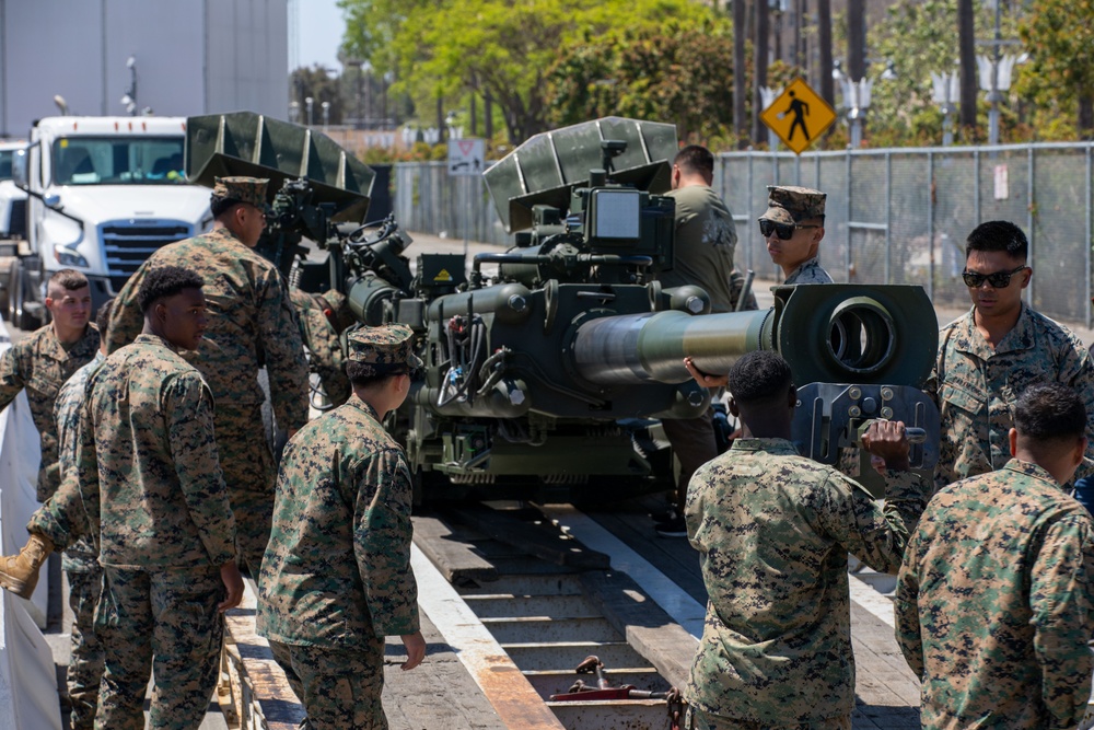 U.S. Marine Helicopters Land in Los Angeles for Fleet Week