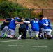 USS Ronald Reagan (CVN 76) Sailors play in an intramural soccer game