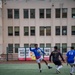 USS Ronald Reagan (CVN 76) Sailors play in an intramural soccer game