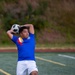 USS Ronald Reagan (CVN 76) Sailors play in an intramural soccer game