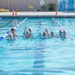 Combat Center Swim Team conducts swim practice at the Training Tank