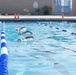 Combat Center Swim Team conducts swim practice at the Training Tank