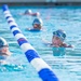 Combat Center Swim Team conducts swim practice at the Training Tank