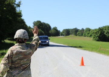 301st HHD finishes their annual training with training on hasty checkpoints