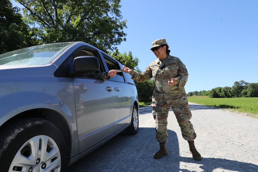 301st HHD finishes their annual training with training on hasty checkpoints