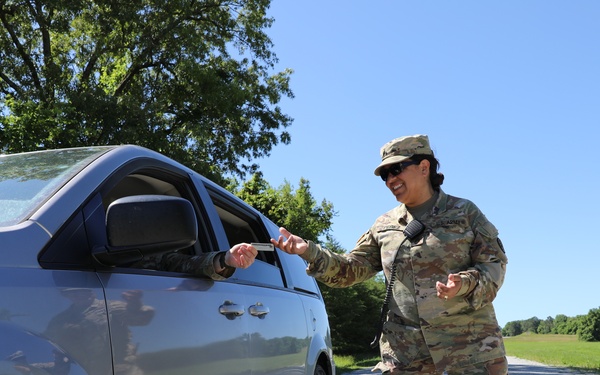 301st HHD finishes their annual training with training on hasty checkpoints