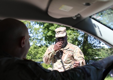 301st HHD finishes off their annual training with training on hasty checkpoints