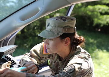 301st HHD finishes off their annual training with training on hasty checkpoints
