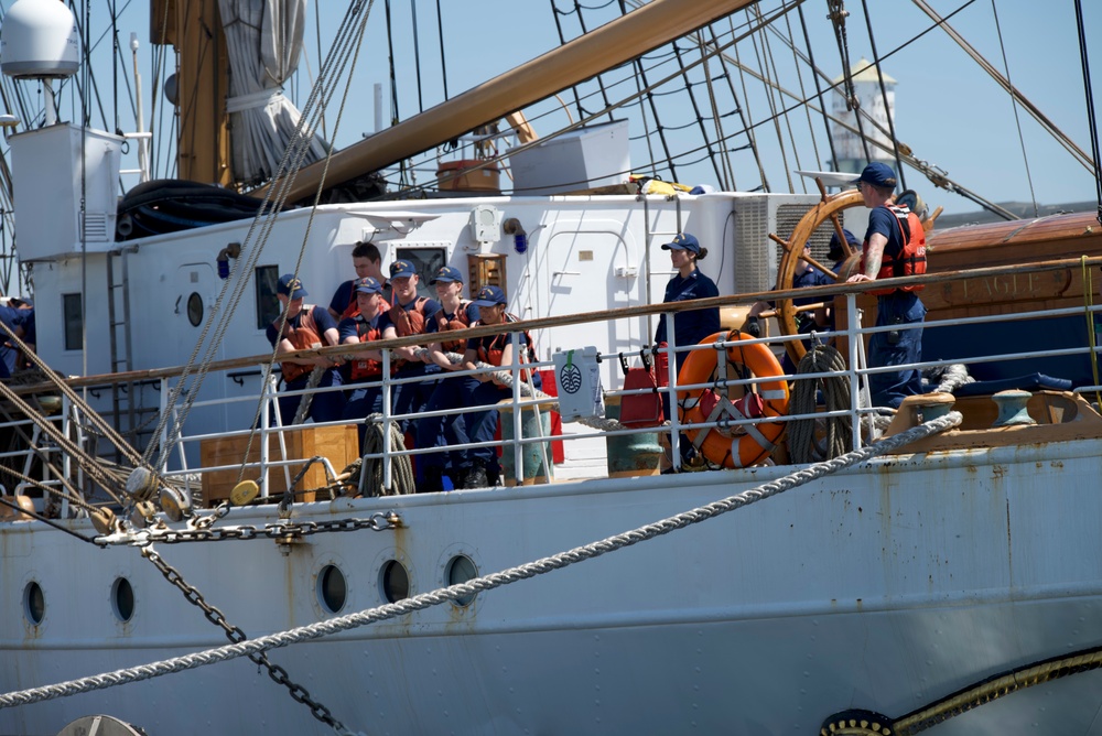 U.S. Coast Guard Cutter Eagle arrives at Los Angeles Fleet Week