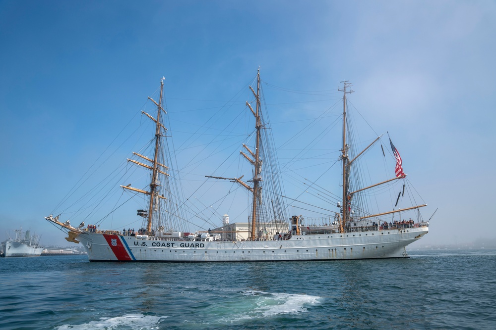 USCGC Eagle arrives in Los Angeles for LA Fleet Week