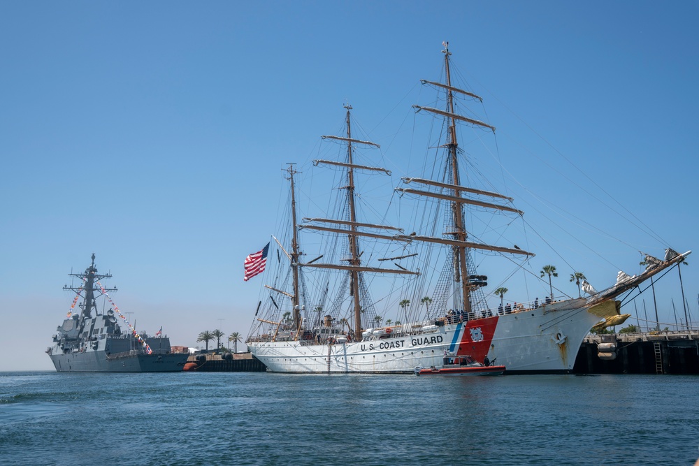 USCGC Eagle arrives in Los Angeles for LA Fleet Week