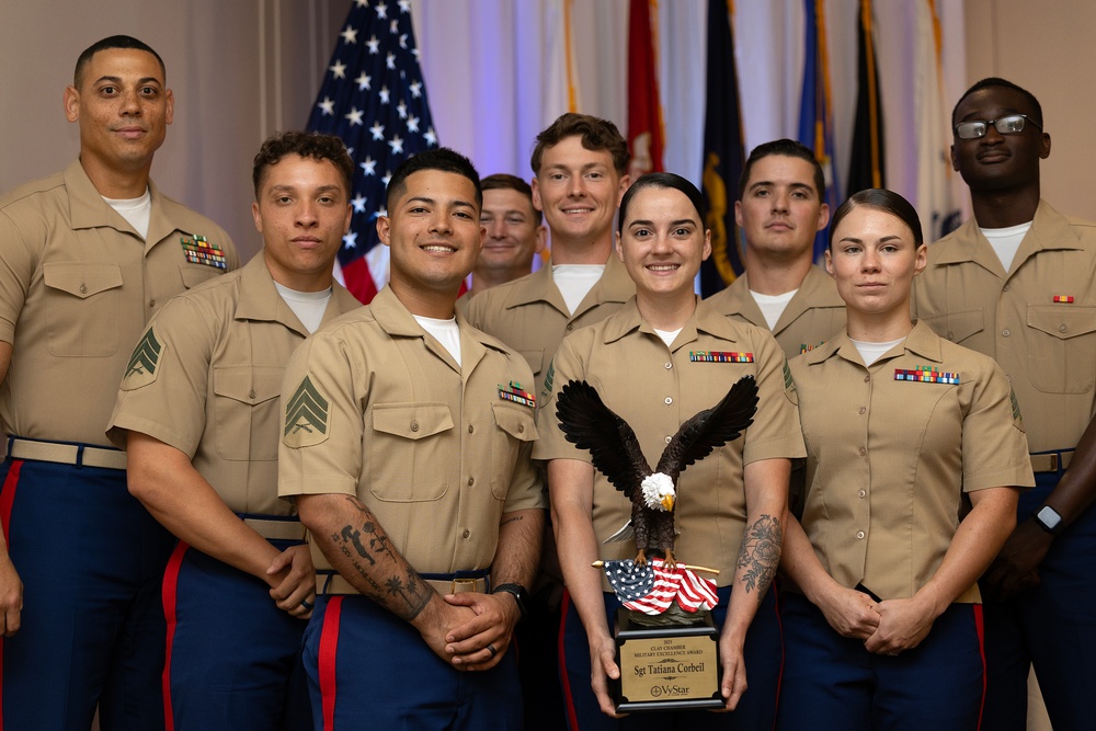 Blount Island Marine Earns Clay County Military Excellence Award