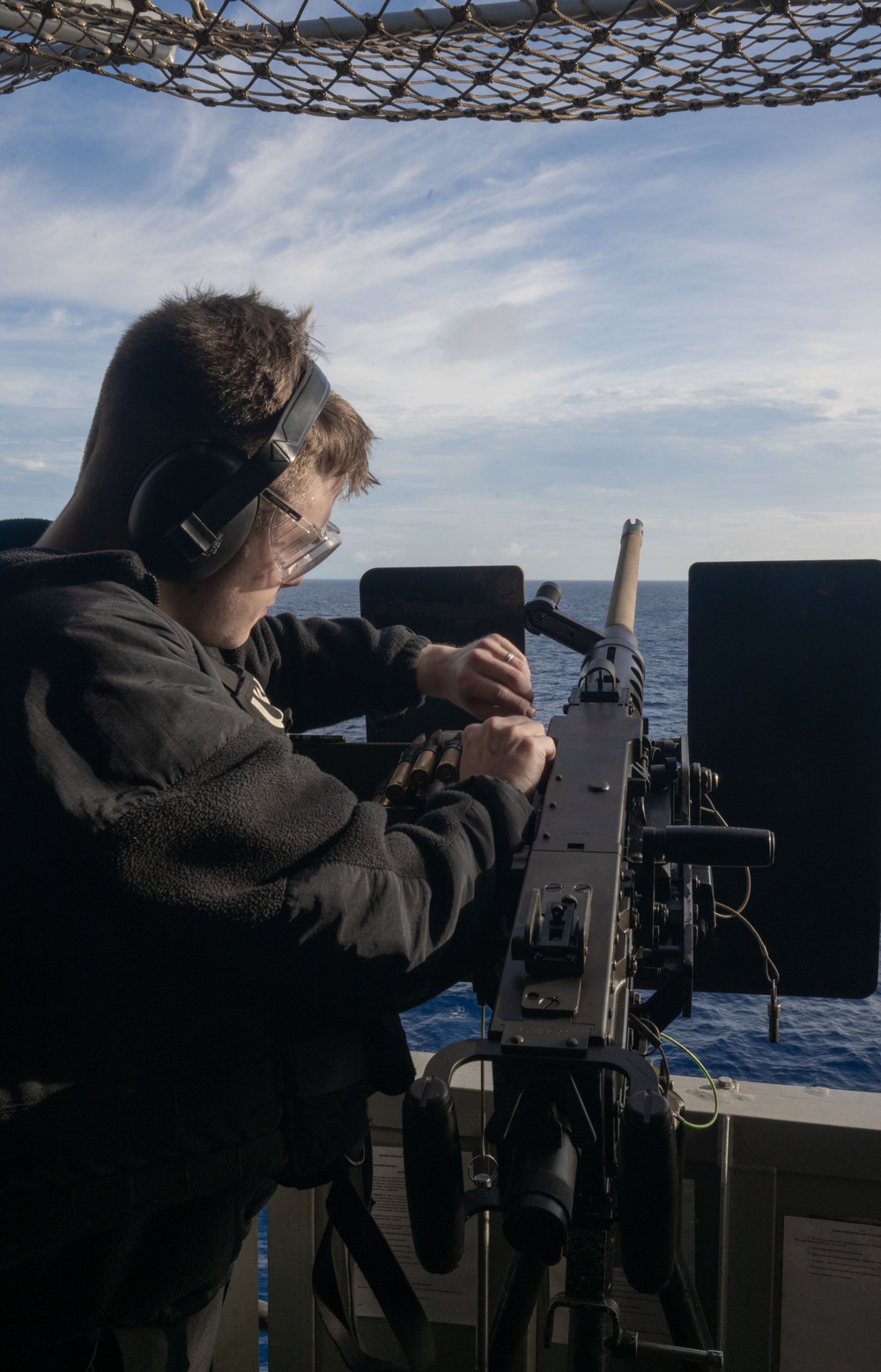 USS America (LHA 6) Conducts Crew-Served Weapons Live-Fire Exercise