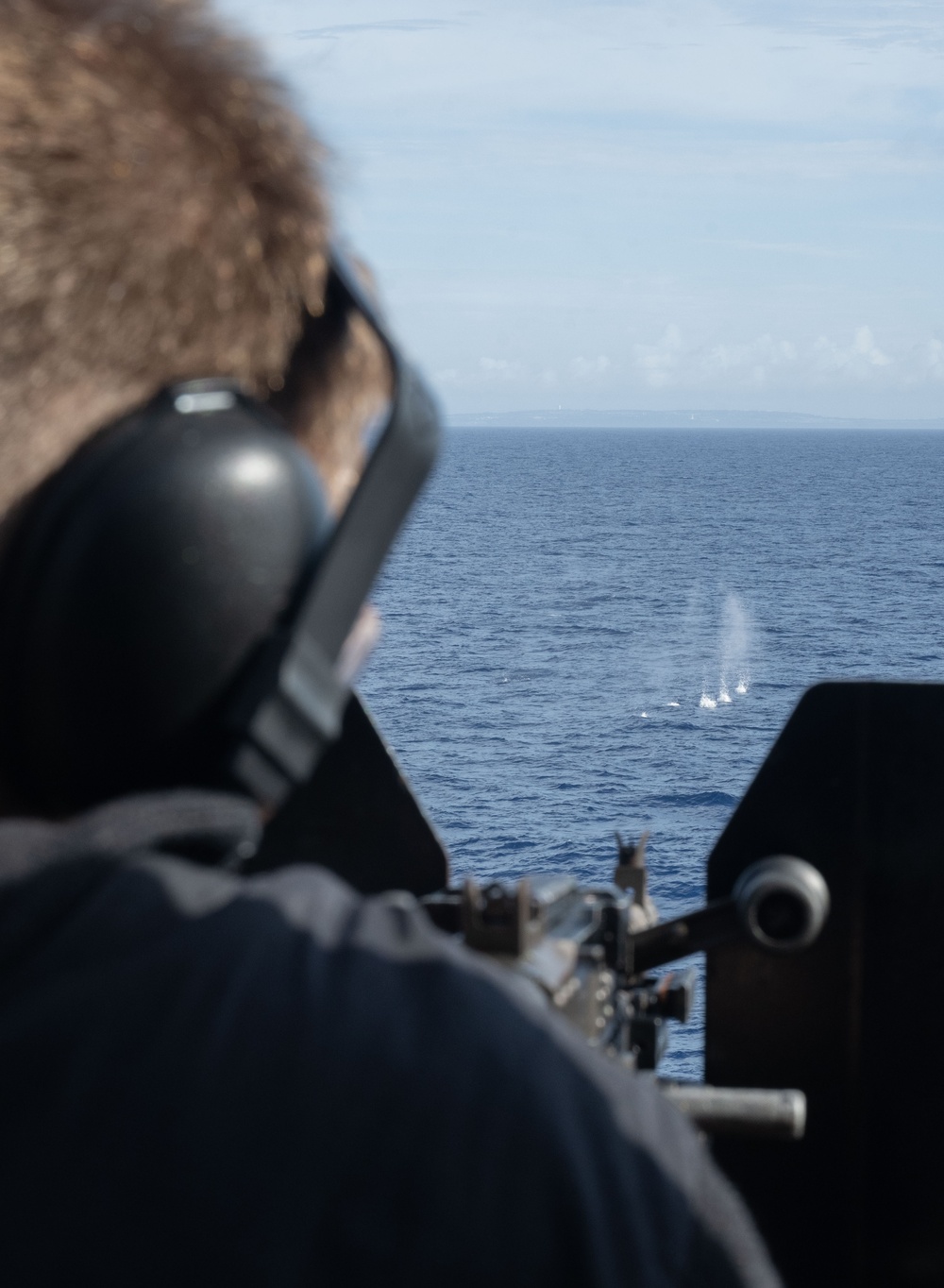 USS America (LHA 6) Conducts Crew-Served Weapons Live-Fire Exercise