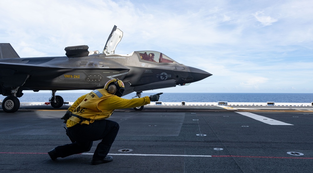 USS America (LHA 6) Conducts Flight Operations