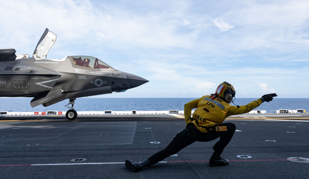 USS America (LHA 6) Conducts Flight Operations