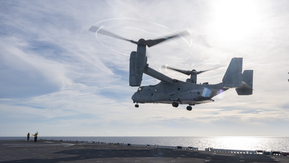 USS America (LHA 6) Conducts Flight Operations