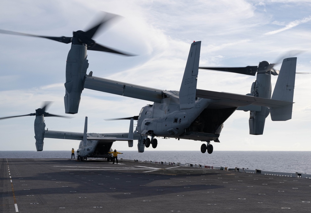 USS America (LHA 6) Conducts Flight Operations