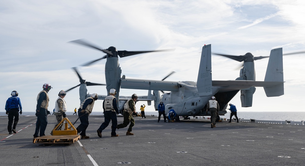 USS America (LHA 6) Conducts Flight Operations