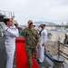 Commander U.S. Naval Forces Korea (CNFK) Rear Adm. Neil Koprowski visits the Arleigh Burke-class guided-missile destroyer USS William P. Lawrence (DDG 110)
