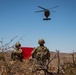 Aerial supply drop supports NMNDA sign installation