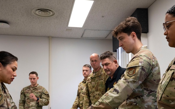 374 AW leadership, front office personnel attend CPR/AED course