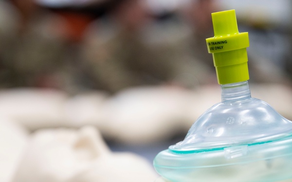 374 AW leadership, front office personnel attend CPR/AED course