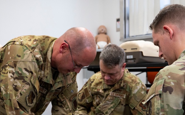 374 AW leadership, front office personnel attend CPR/AED course