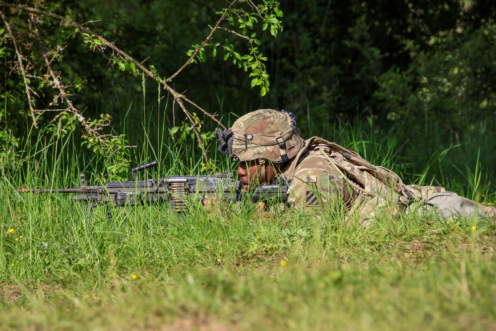 1-41 Field Artillery Soldiers Conduct Drone-Supported Casualty Exercise During Combined Resolve 25-2