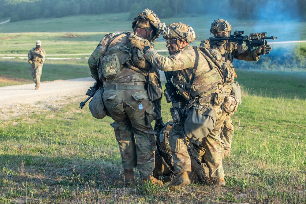 2-7th Infantry Regiment Conducts Point-to-Point Blood Transfusion During Combined Resolve 25-2