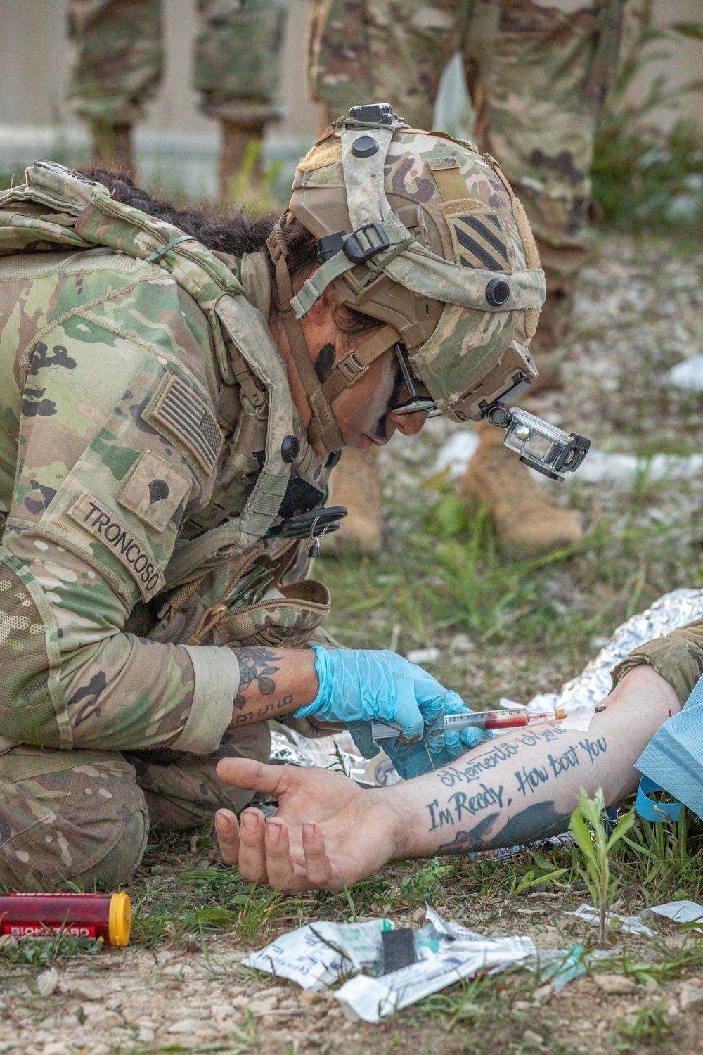 2-7th Infantry Regiment Conducts Point-to-Point Blood Transfusion During Combined Resolve 25-2