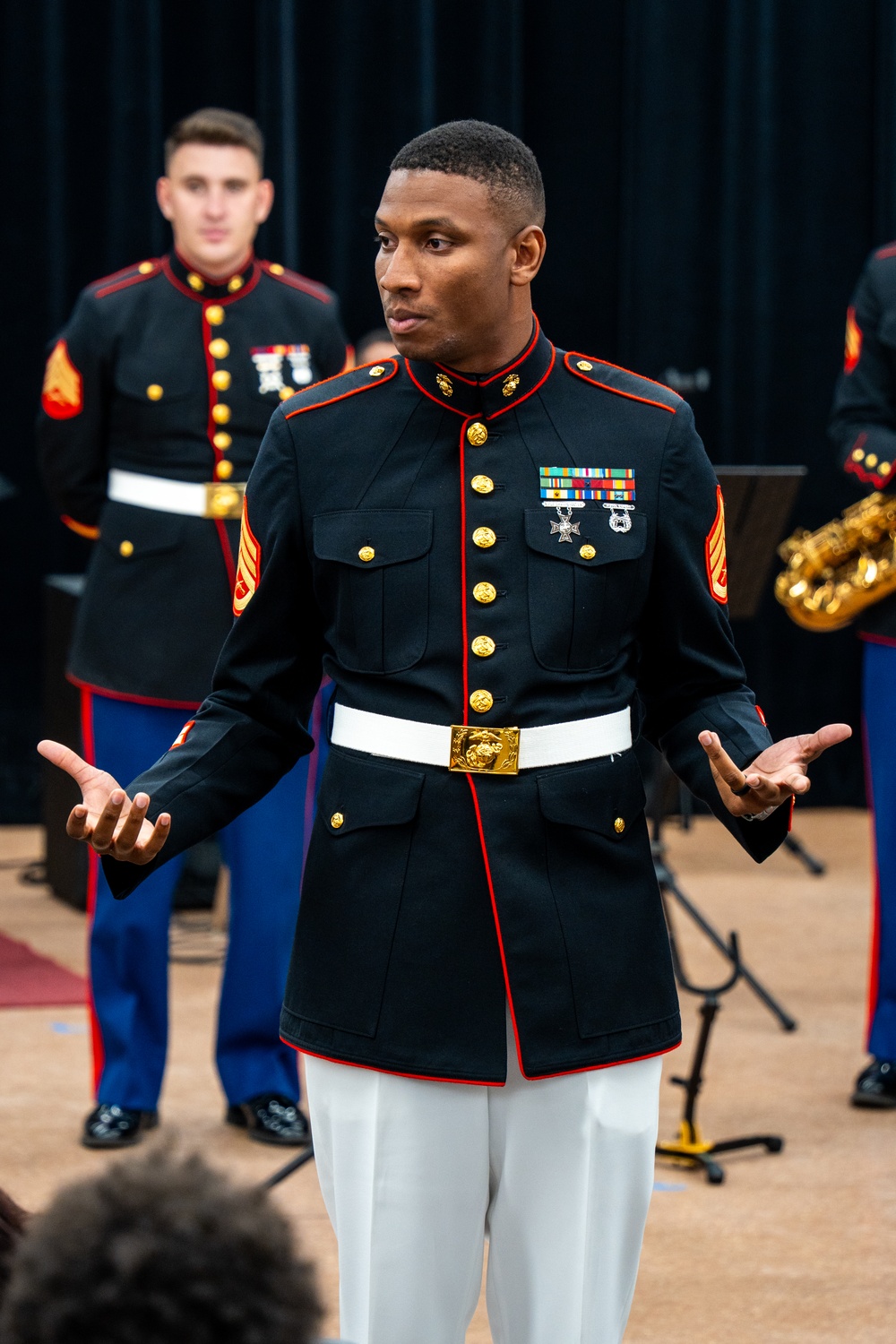 LAFW 25: 3rd MAW Band Visits Savanna High School