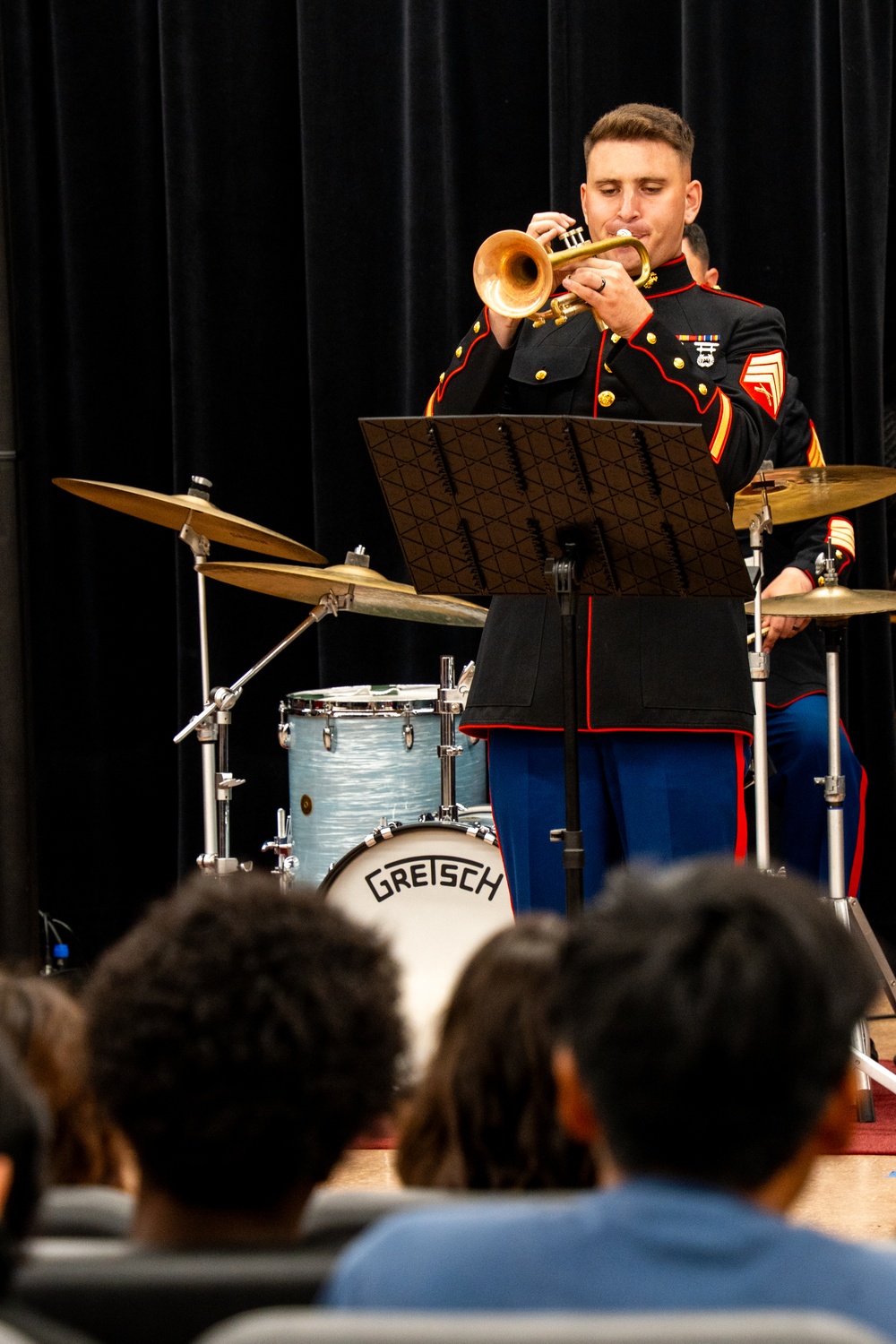 LAFW 25: 3rd MAW Band Visits Savanna High School