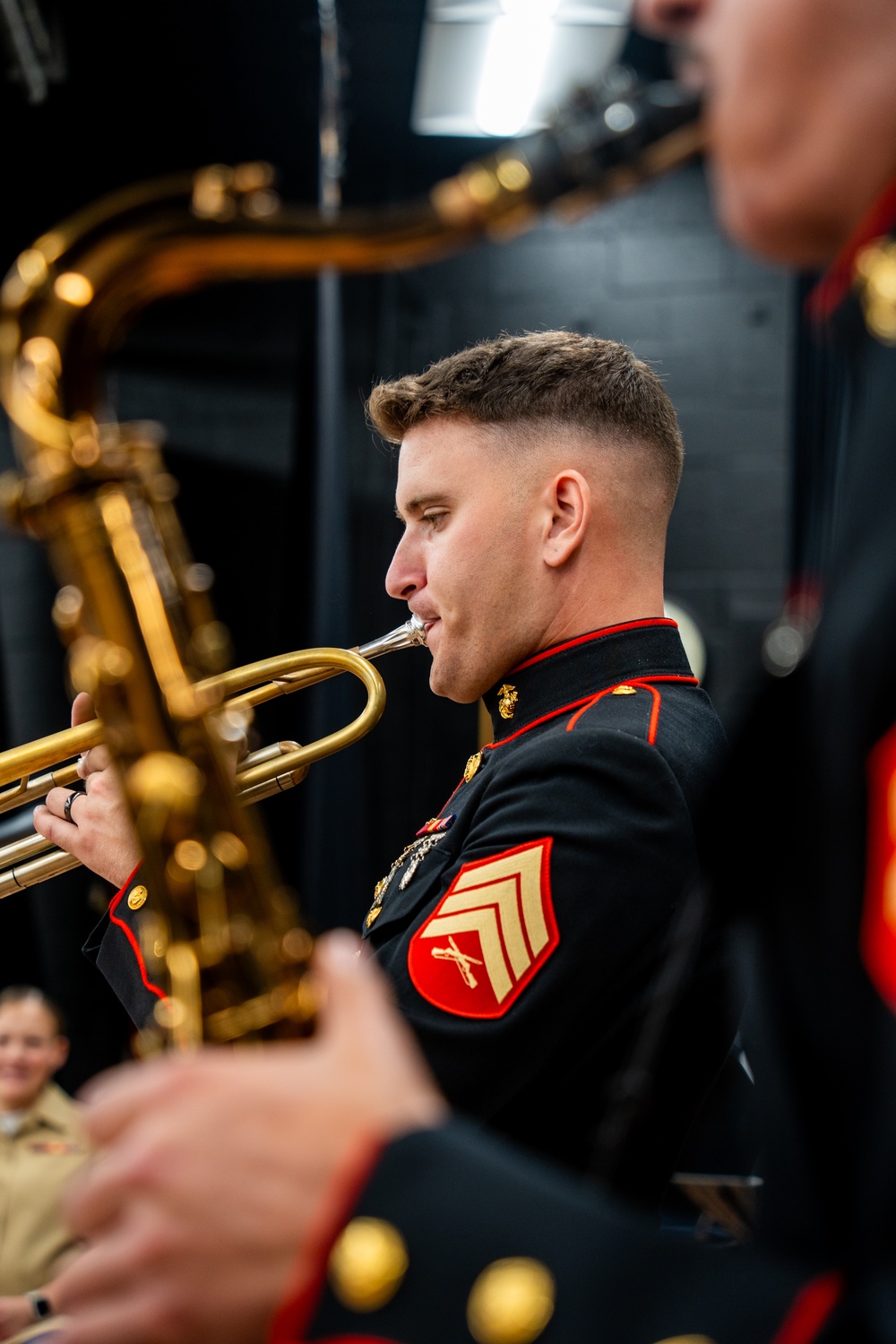 LAFW 25: 3rd MAW Band Visits Savanna High School