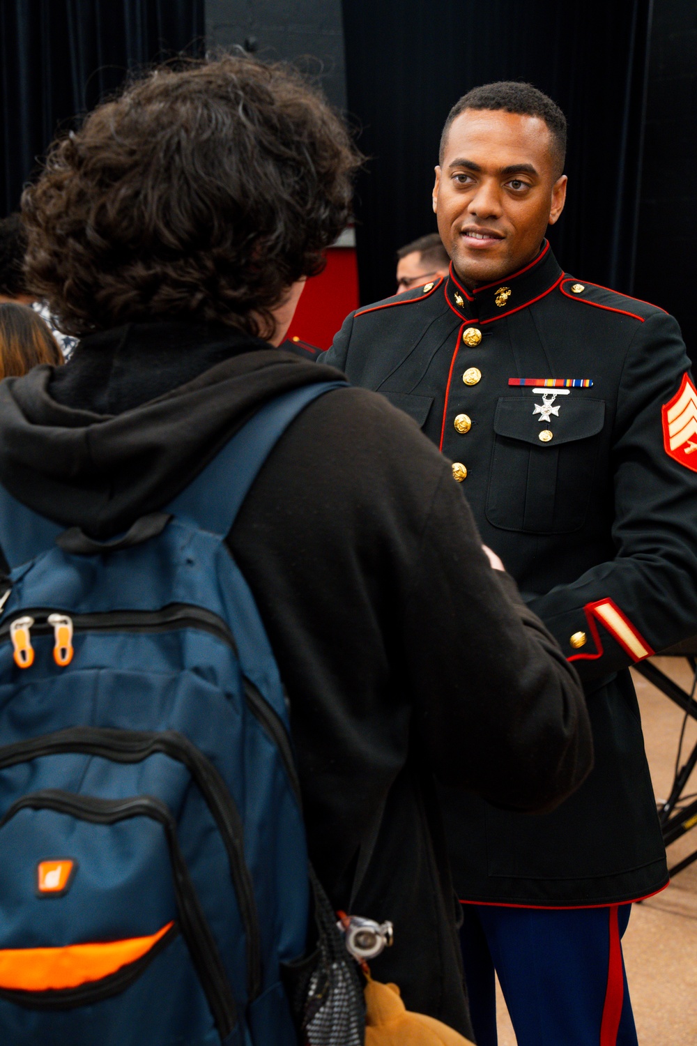LAFW 25: 3rd MAW Band Visits Savanna High School