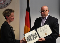 Alumni Scholar Presents on the role of Public-Private Partnerships in Cybersecurity