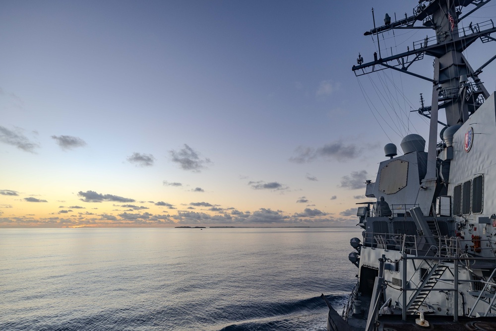USS Ralph Johnson (DDG 114) Arrives in Diego Garcia