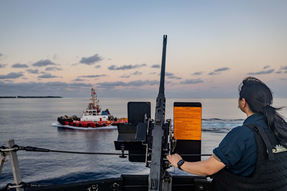 USS Ralph Johnson (DDG 114) Arrives in Diego Garcia