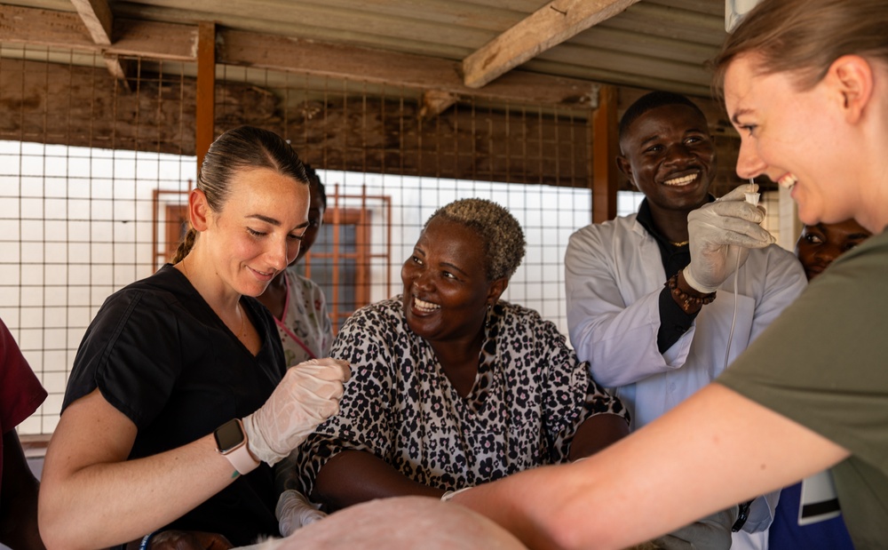 US, Ghana veterinarians provide animal healthcare at African Lion 2025