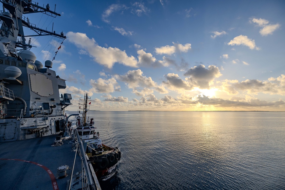 USS Ralph Johnson (DDG 114) Arrives in Diego Garcia