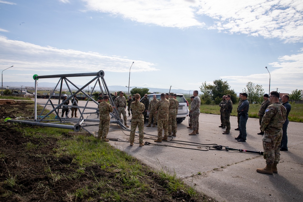 KFOR RC-E engineers and aviation team up to complete obstacle course project at Camp Vrelo