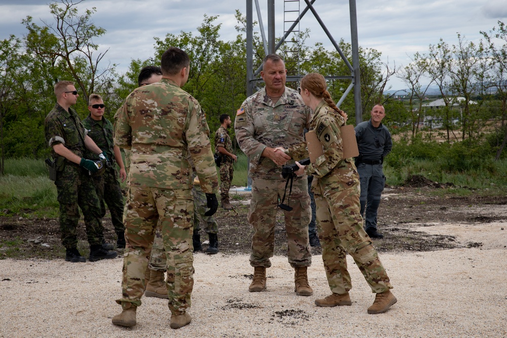 KFOR RC-E engineers and aviation team up to complete obstacle course project at Camp Vrelo