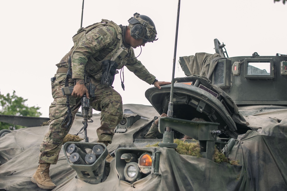 5-7th Cavalry Regiment Fields XM12A7 AMPV During Combined Resolve 25-2