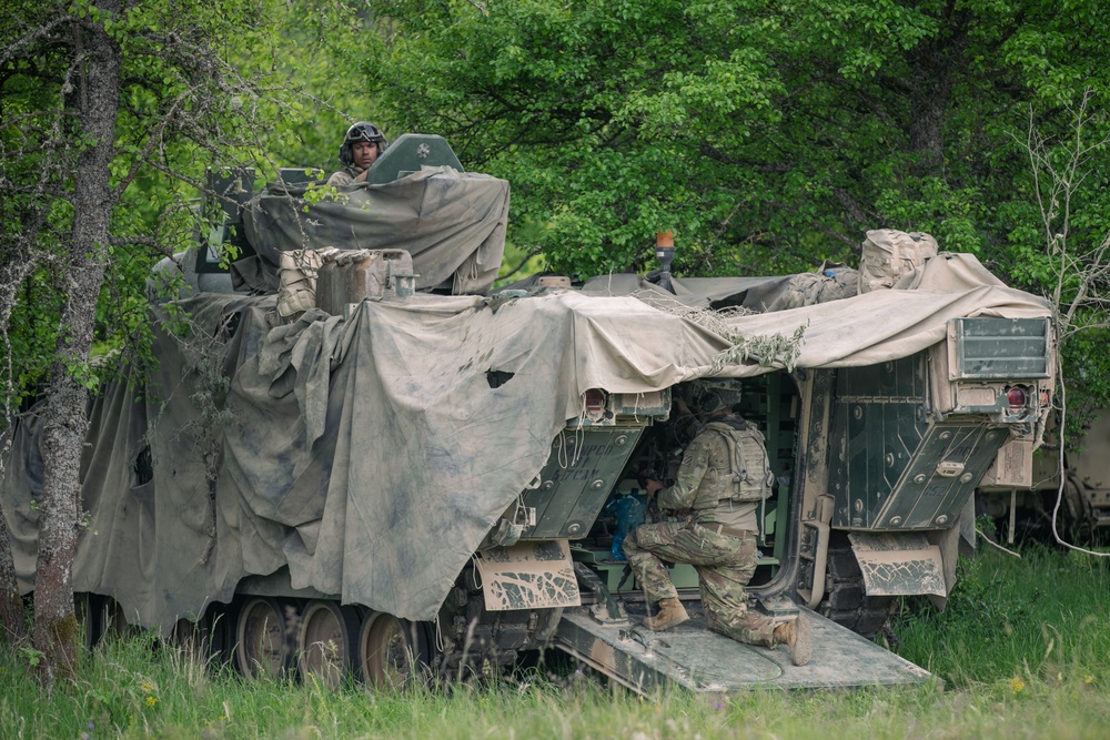 5-7th Cavalry Regiment Fields XM12A7 AMPV During Combined Resolve 25-2