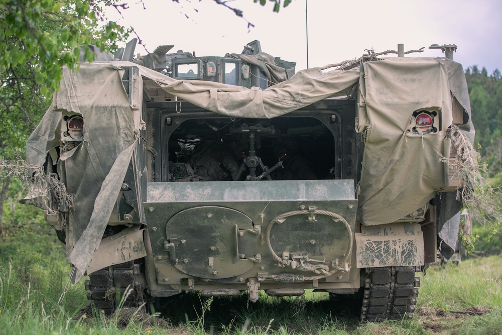 5-7th Cavalry Regiment Fields XM12A7 AMPV During Combined Resolve 25-2
